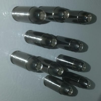 9mm mirror black Bullet Magnets for your fridge or toolbox - set of 10