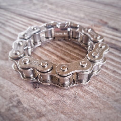 50 Nickel Plated Motorcycle Chain Bracelet